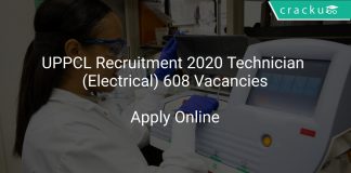 UPPCL Recruitment 2020 Technician (Electrical) 608 Vacancies