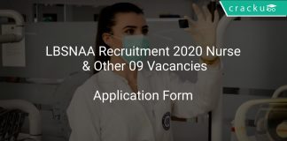 LBSNAA Recruitment 2020 Nurse & Other 09 Vacancies