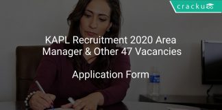 KAPL Recruitment 2020 Area Manager & Other 47 Vacancies