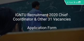 IGNTU Recruitment 2020 Chief Coordinator & Other 31 Vacancies