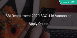 SBI Recruitment 2020 SCO 446 Vacancies