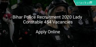 Bihar Police Recruitment 2020 Lady Constable 454 Vacancies