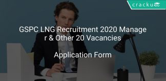 GSPC LNG Recruitment 2020 Manager & Other 20 Vacancies