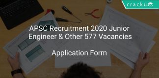 APSC Recruitment 2020 Junior Engineer & Other 577 Vacancies