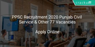 PPSC Recruitment 2020 Punjab Civil Service & Other 77 Vacancies