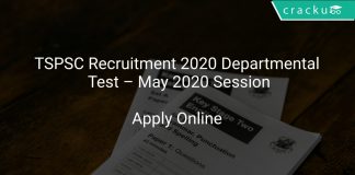 TSPSC Recruitment 2020 Departmental Test – May 2020 Session