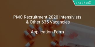 PMC Recruitment 2020 Intensivists & Other 635 Vacancies