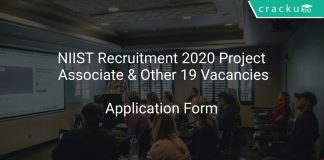 NIIST Recruitment 2020 Project Associate & Other 19 Vacancies