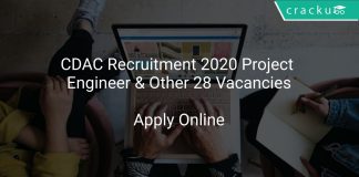 CDAC Recruitment 2020 Project Engineer & Other 28 Vacancies