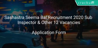 Sashastra Seema Bal Recruitment 2020 Sub Inspector & Other 12 Vacancies