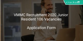 VMMC Recruitment 2020 Junior Resident 106 Vacancies