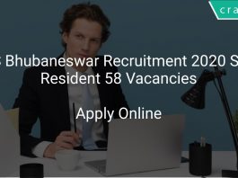 AIIMS Bhubaneswar Recruitment 2020 Senior Resident 58 Vacancies