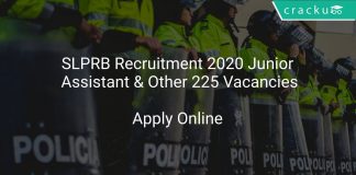 SLPRB Recruitment 2020 Junior Assistant & Other 225 Vacancies