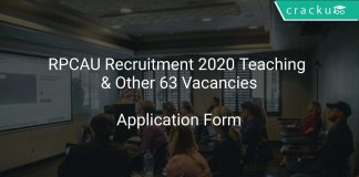 RPCAU Recruitment 2020 Teaching & Other 63 Vacancies