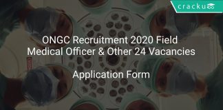 ONGC Recruitment 2020 Field Medical Officer & Other 24 Vacancies