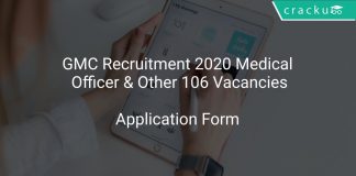 GMC Recruitment 2020 Medical Officer & Other 106 Vacancies
