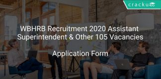 WBHRB Recruitment 2020 Assistant Superintendent & Other 105 Vacancies