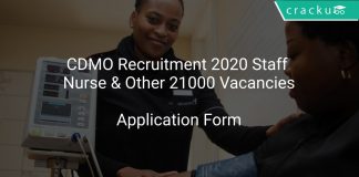 CDMO Recruitment 2020 Staff Nurse & Other 21000 Vacancies