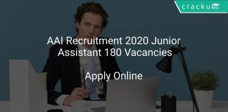 AAI Recruitment 2020 Junior Assistant 180 Vacancies