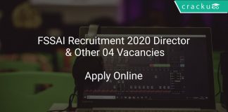 FSSAI Recruitment 2020 Director & Other 04 Vacancies