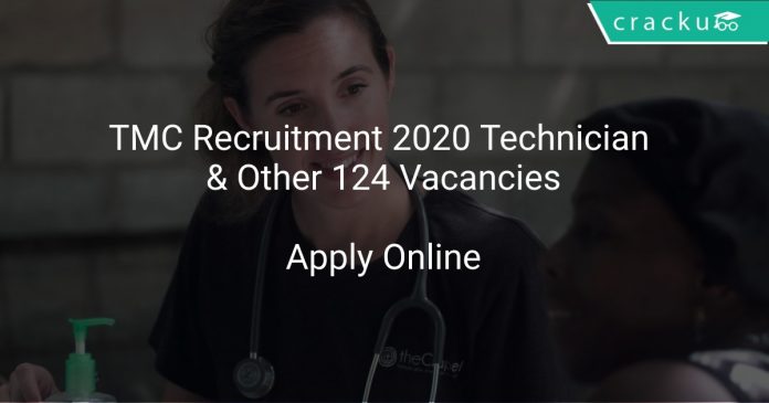 TMC Recruitment 2020 Technician & Other 124 Vacancies