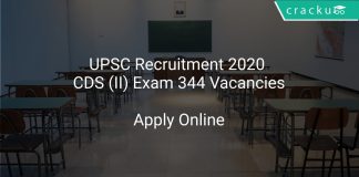 UPSC Recruitment 2020 CDS (II) Exam 344 Vacancies