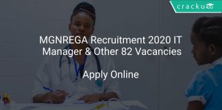 MGNREGA Recruitment 2020 IT Manager & Other 82 Vacancies