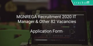 MGNREGA Recruitment 2020 IT Manager & Other 82 Vacancies