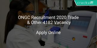 ONGC Recruitment 2020 Trade & Other 4182 Vacancy