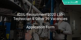 ICSIL Recruitment 2020 Lab Technician & Other 39 Vacancies