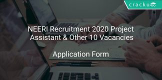 NEERI Recruitment 2020 Project Assistant & Other 10 Vacancies