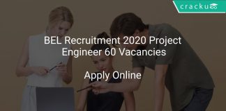 BEL Recruitment 2020 Project Engineer 60 Vacancies