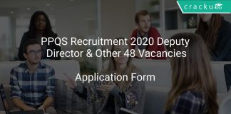 PPQS Recruitment 2020 Deputy Director & Other 48 Vacancies