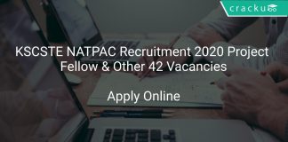 KSCSTE NATPAC Recruitment 2020 Project Fellow & Other 42 Vacancies