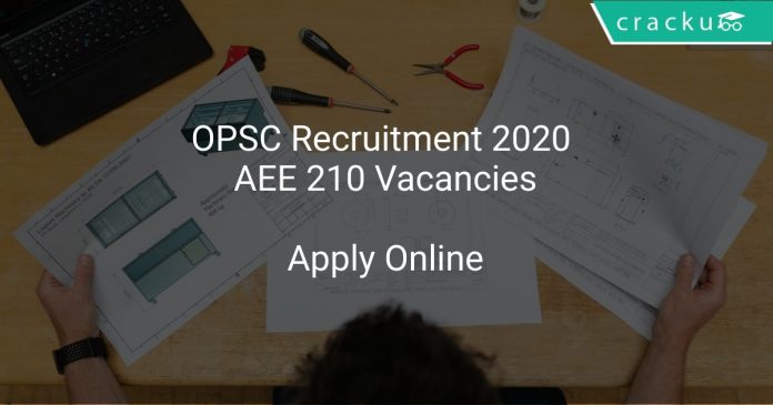 OPSC Recruitment 2020 AEE 210 Vacancies