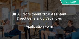UIDAI Recruitment 2020 Assistant Direct General 06 Vacancies