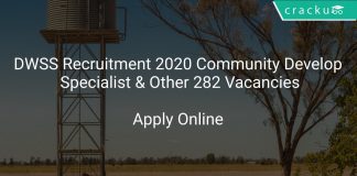 DWSS Recruitment 2020 Community Development Specialist & Other 282 Vacancies