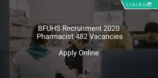 BFUHS Recruitment 2020 Pharmacist 482 Vacancies
