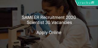 SAMEER Recruitment 2020 Scientist 30 Vacancies