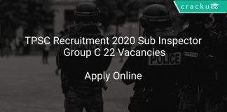 TPSC Recruitment 2020 Sub Inspector Group C 22 Vacancies