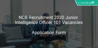 NCB Recruitment 2020 Junior Intelligence Officer 101 Vacancies