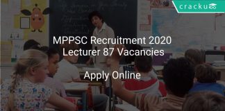 MPPSC Recruitment 2020 Lecturer 87 Vacancies