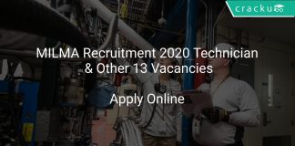 MILMA Recruitment 2020 Technician & Other 13 Vacancies