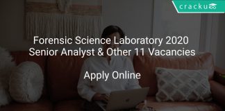 Forensic Science Laboratory Recruitment 2020 Senior Analyst & Other 11 Vacancies