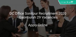 DC Office Sonitpur Recruitment 2020 Gaonburah 29 Vacancies