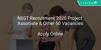 NIIST Recruitment 2020 Project Associate & Other 50 Vacancies