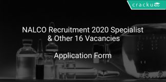 NALCO Recruitment 2020 Specialist & Other 16 Vacancies