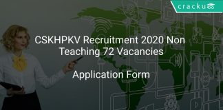CSKHPKV Recruitment 2020 Non Teaching 72 Vacancies