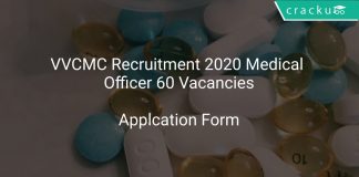 VVCMC Recruitment 2020 Medical Officer 60 Vacancies