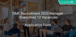 OMC Recruitment 2020 Manager (Executive) 12 Vacancies